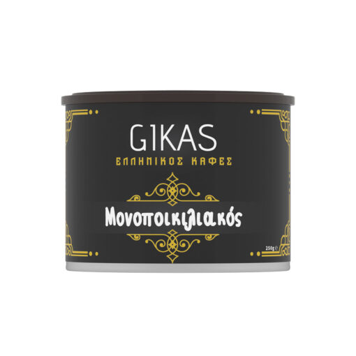 Ελληνικός Καφές GIKAS Μονοποικιλιακός BRAZIL 0.25 kg Αλεσμένος